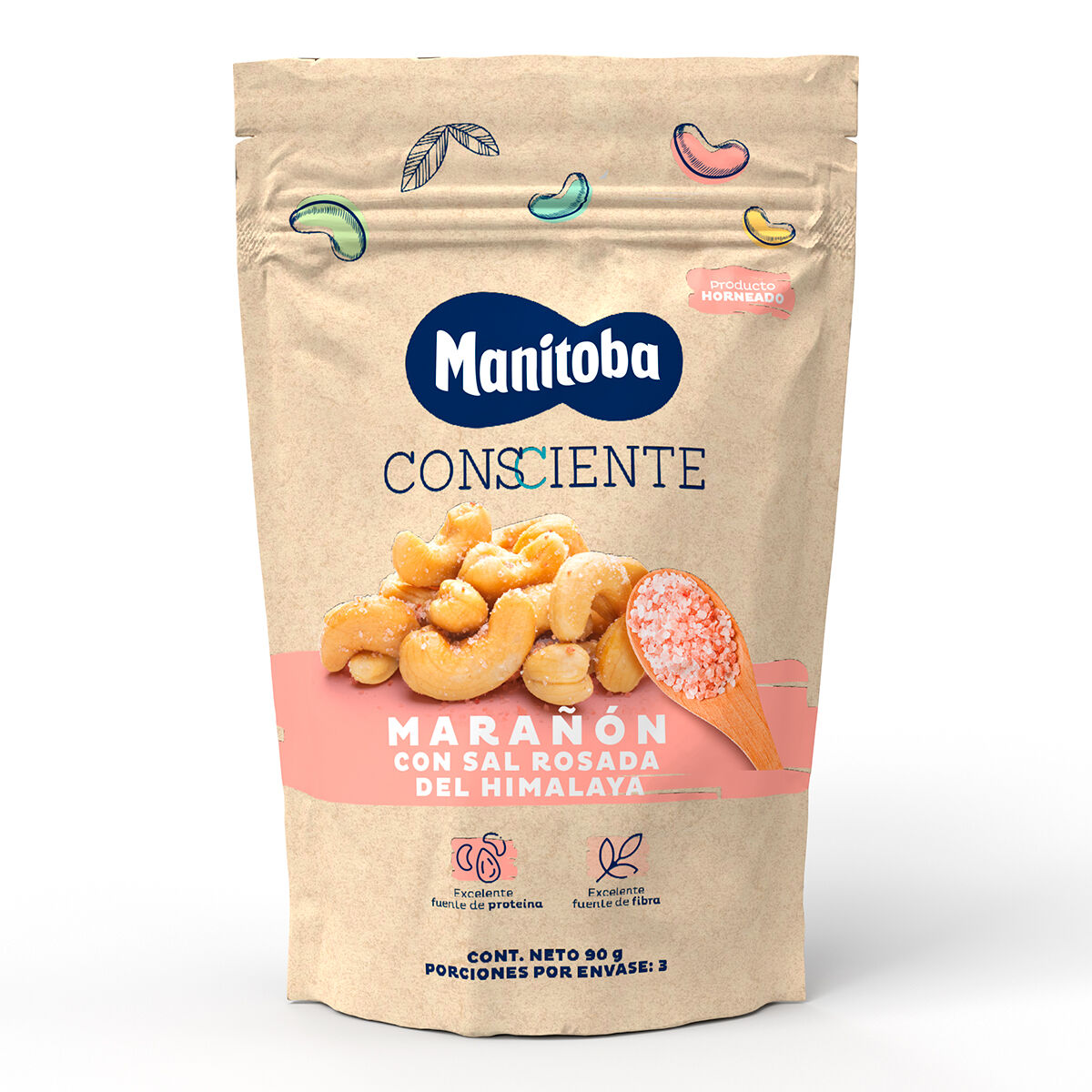 Maranon Manitoba Con Sal Rosada Del Himalaya Paquete X 90Gr